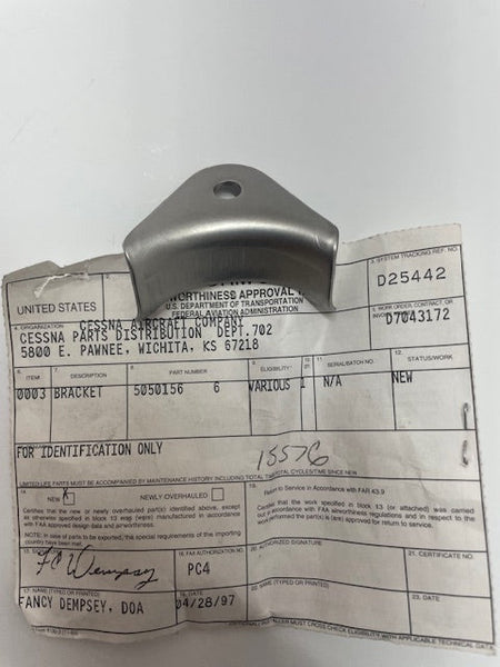 BRACKET 5050156-6 aviation component, SKU 5050156-6