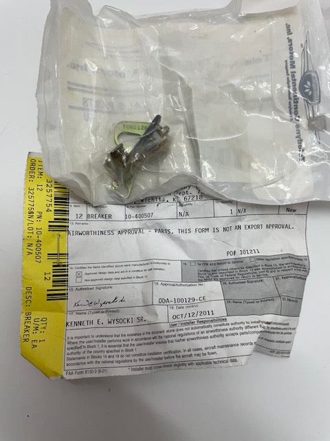 BREAKER, CONTROL LH 10-400507 aviation component, SKU 10-400507