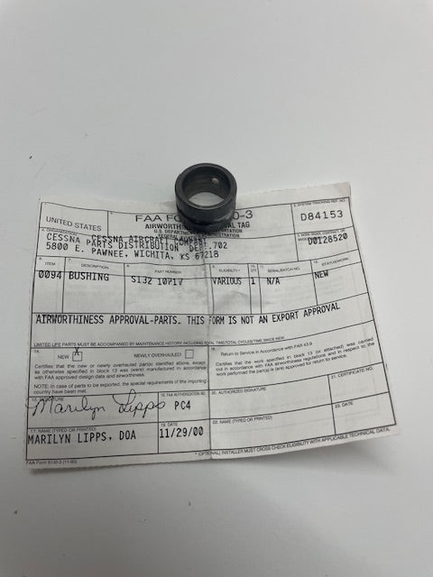 BUSHING, MAIN LANDING GEAR S132-10P17 aviation component, SKU S132-10P17