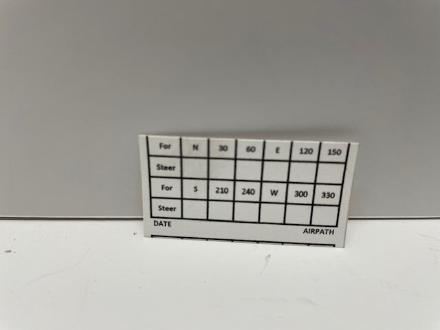 CARD, COMPASS C23-807 aviation component, SKU C23-807