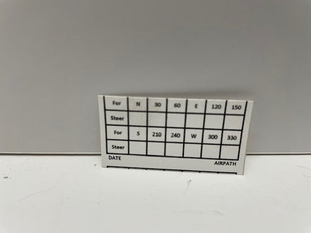 CARD, COMPASS C23-807 aviation component, SKU C23-807