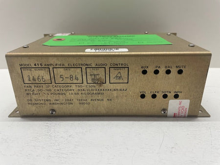 AMPLIFIER DB415 aviation component, SKU DB415