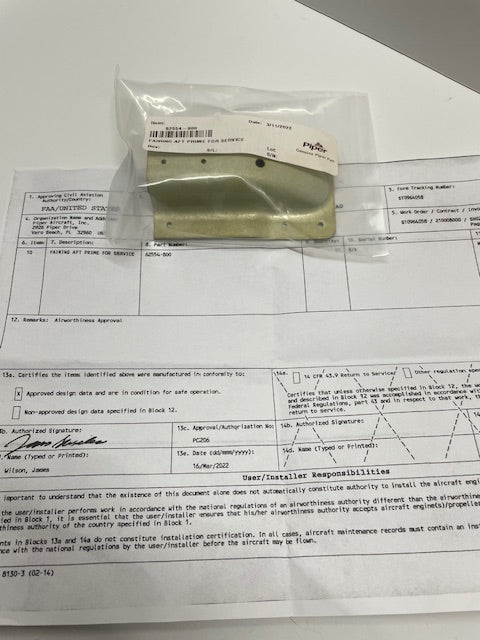 FAIRING, AFT LOWER COCKPIT 62554-800 aviation component, SKU 62554-800