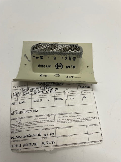 FLANGE, SCOOP 1221029-1 aviation component, SKU 1221029-1