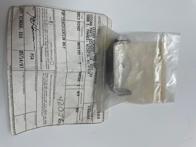 HINGE, LOWER HALF 0831351-2 aviation component, SKU 0831351-2