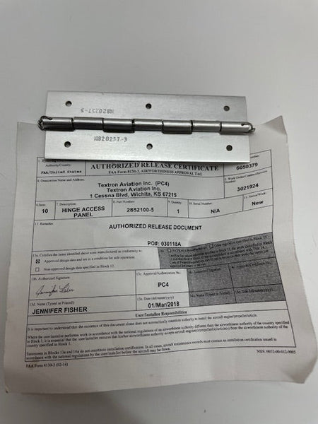 HINGE, ACCESS PANEL 2852100-5 aviation component, SKU 2852100-5