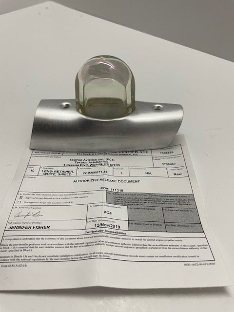 LENS, STROBE 02-0350071-35 aviation component, SKU 02-0350071-35