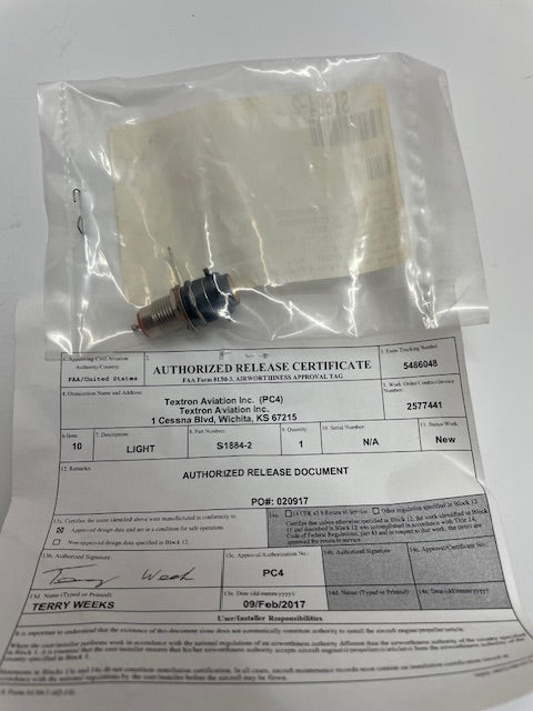 LIGHT S1884-2 aviation component, SKU S1884-2