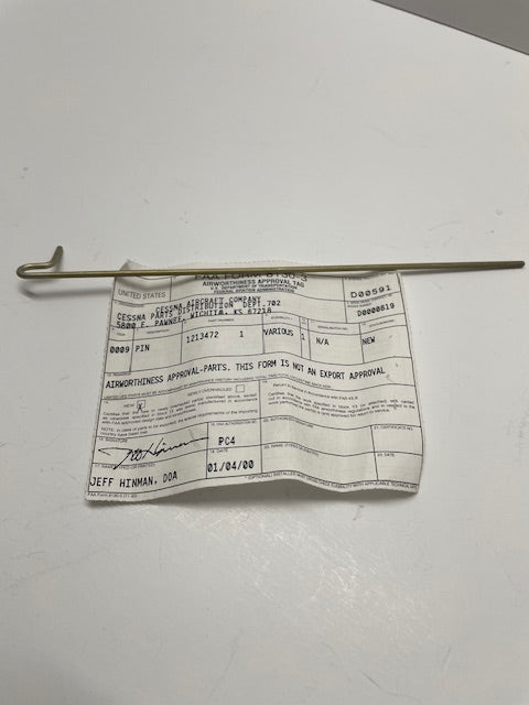 PIN, HINGE 1213472-1 aviation component, SKU 1213472-1