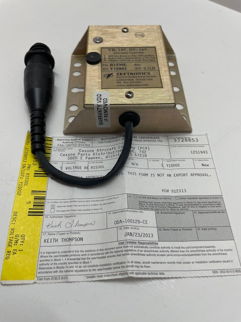 REGULATOR, VOLTAGE R1530L aviation component, SKU R1530L