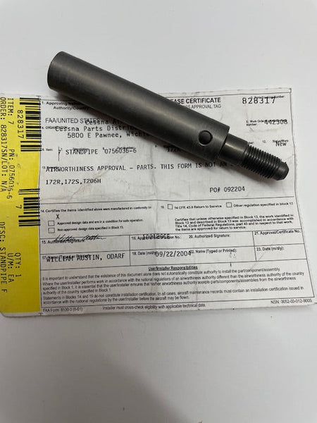 STANDPIPE 0756036-6 aviation component, SKU 0756036-6