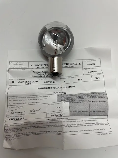 LAMP, DEICE A-7079B-24