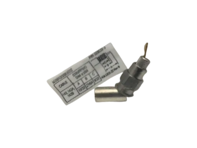 CONNECTOR, DUAL SMA MALE CRIMP 225532-3