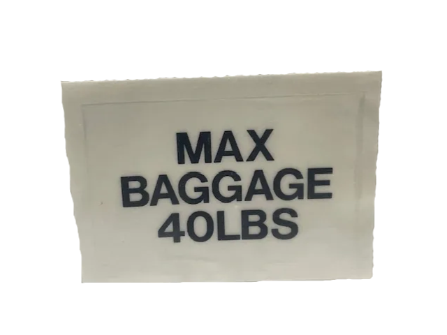 DECAL, BAGGAGE NACELLE 5226008-1