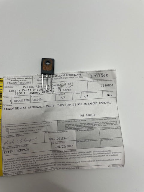 TRANSISTOR MJE3055 aviation component, SKU MJE3055