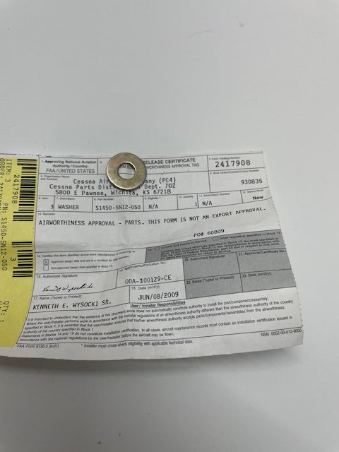 S1450-5N12-050 aviation component, SKU S1450-5N12-050